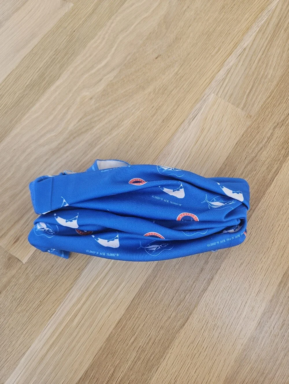 Nantucket Boat Basin Blue Neck Gaiter - Sun Protective Swim Accessory
